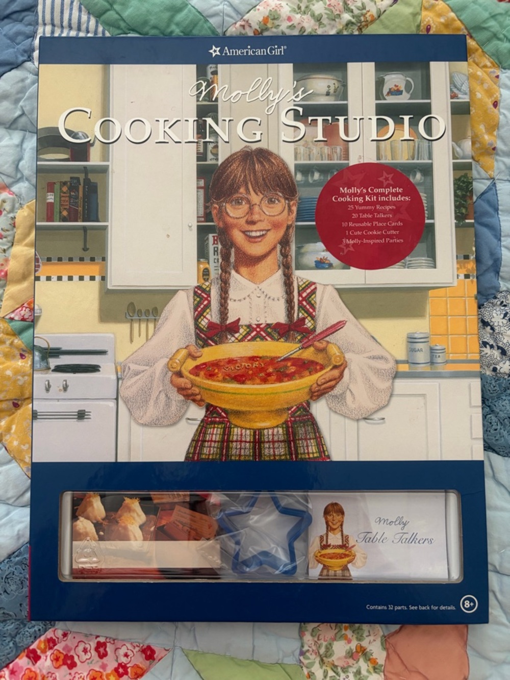 American Girl Molly's Cooking Studio Kit - Blue and Yellow Packaging